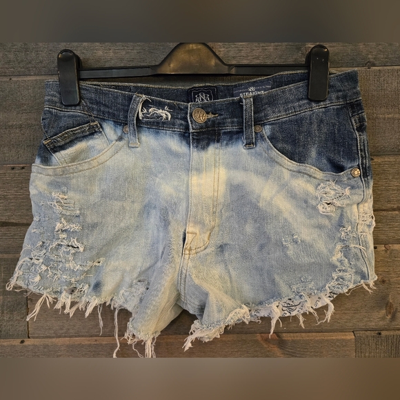 Rock & Republic Pants - Reworked Rock & Republic Distressed Denium Jean Shorts Cut off Size 34 x 32